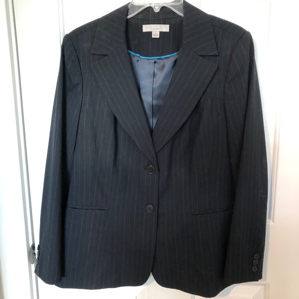 Caslon Navy Pinstripe Suit